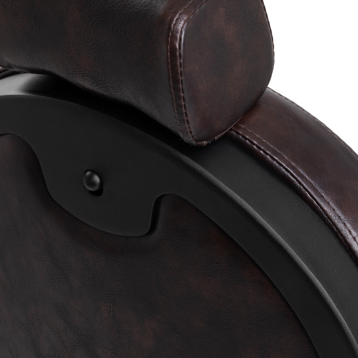 ActiveShop Gabbiano Friseurstuhl President braun mit schwarzem Rahmen