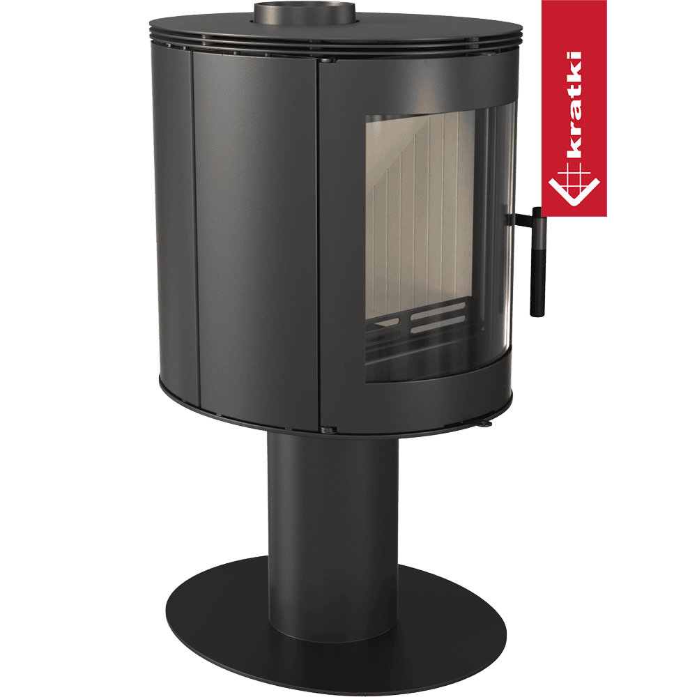 Kratki Kaminofen aus Stahl KRATKI ORBIT Ø 150 7 kW