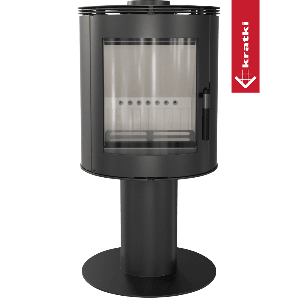 Kratki Kaminofen aus Stahl KRATKI ORBIT Ø 150 7 kW