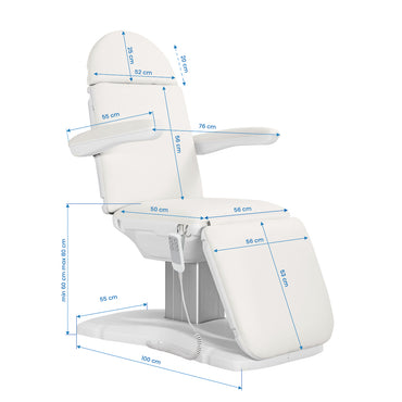 ActiveShop Elektrischer Kosmetikstuhl SILLON Eclipse 3 Motor weiß