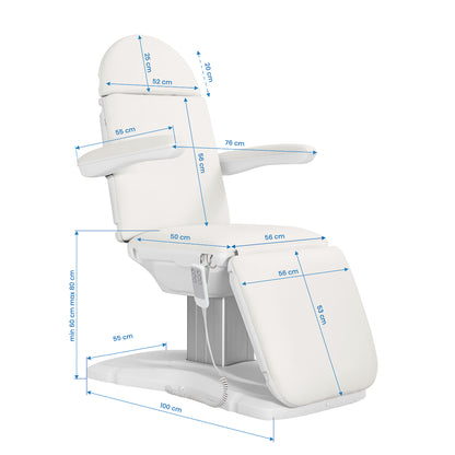 ActiveShop Elektrischer Kosmetikstuhl SILLON Eclipse 3 Motor weiß