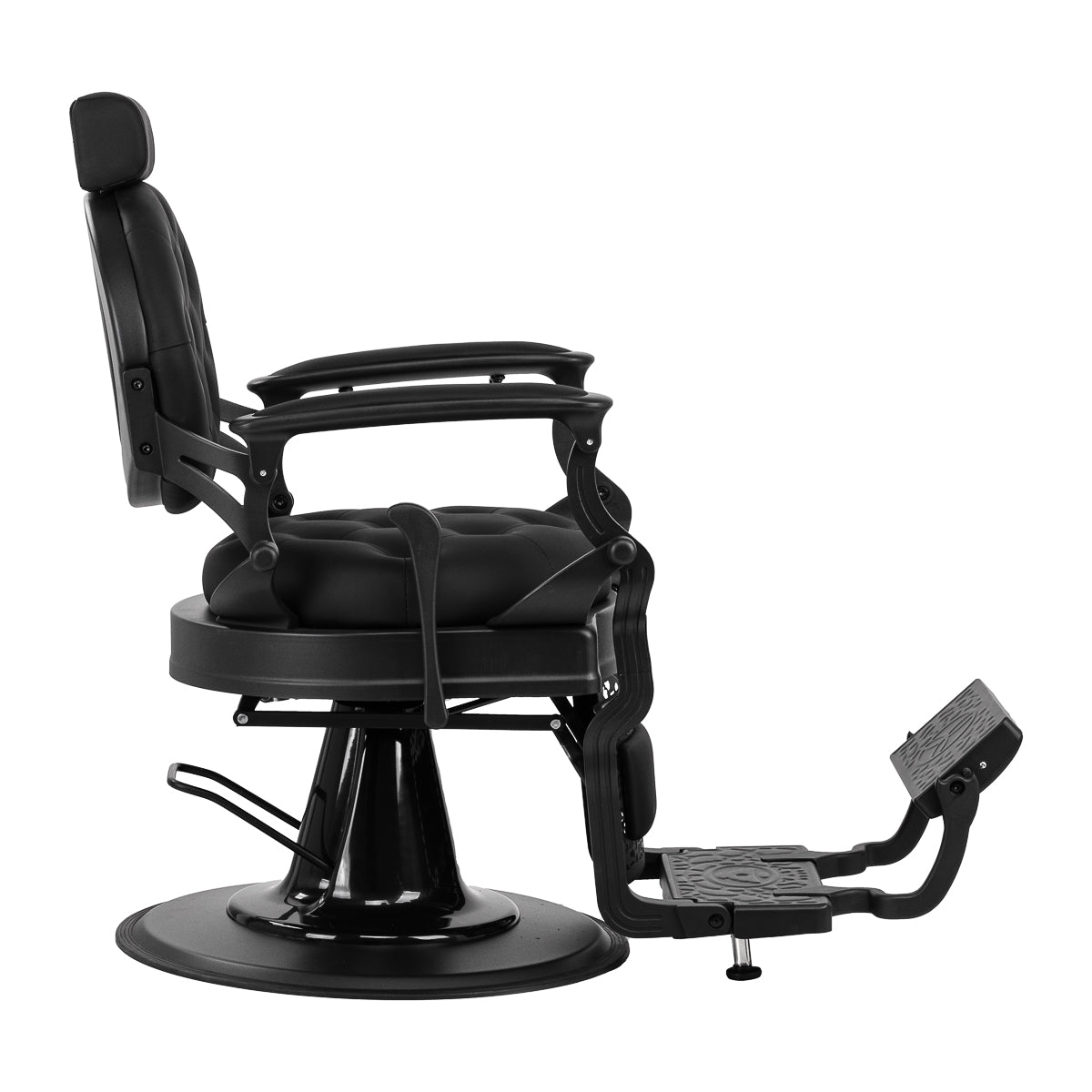 ActiveShop Gabbiano Barbersessel Niccolo schwarz mit schwarzem Rahmen