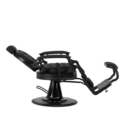ActiveShop Gabbiano Barbersessel Niccolo schwarz mit schwarzem Rahmen