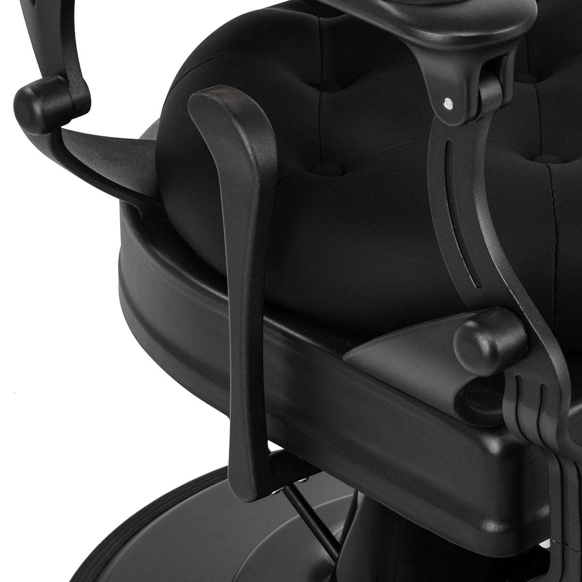 ActiveShop Gabbiano Barbersessel Niccolo schwarz mit schwarzem Rahmen