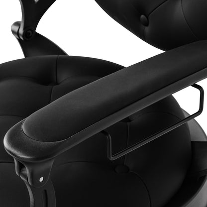 ActiveShop Gabbiano Barbersessel Niccolo schwarz mit schwarzem Rahmen