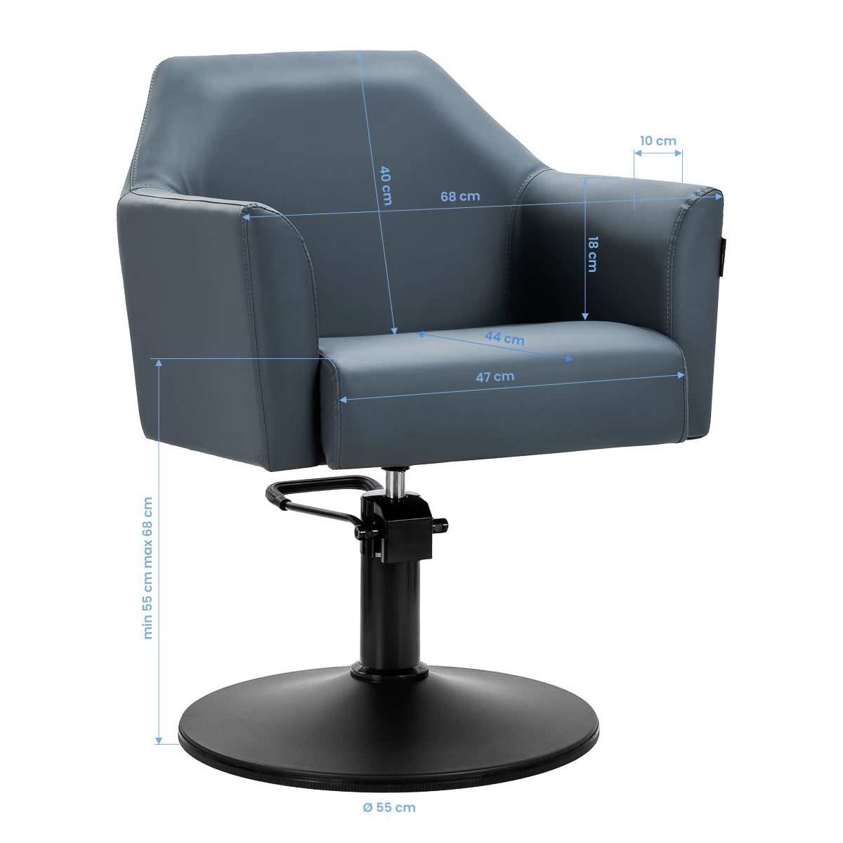 ActiveShop Gabbiano Friseurstuhl Davos grafit