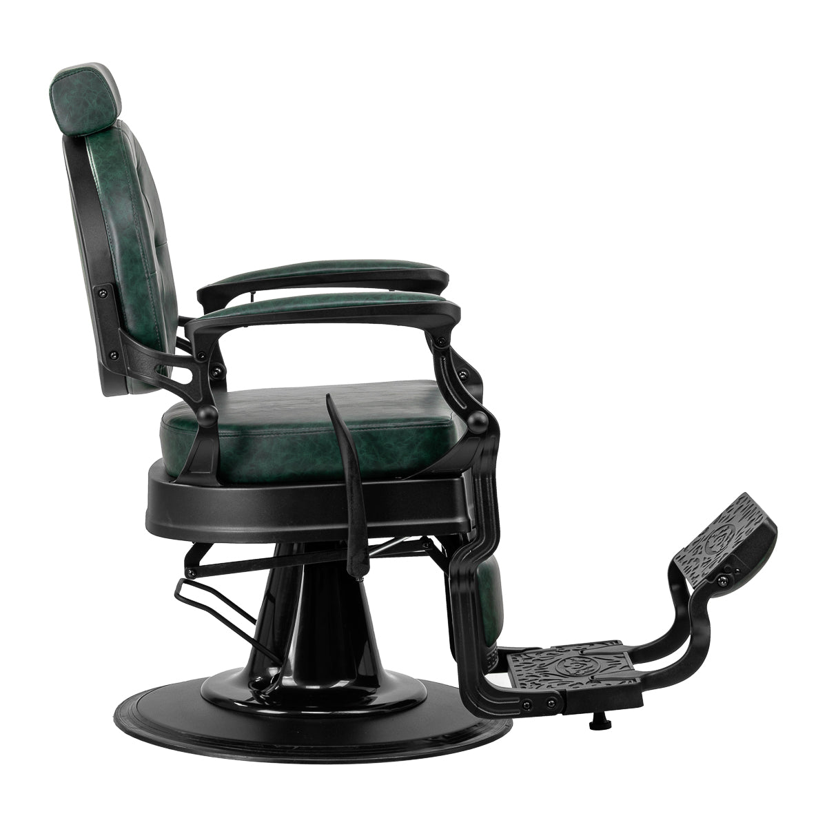 ActiveShop Gabbiano Friseurstuhl President grün mit schwarzem Rahmen