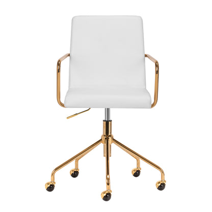 ActiveShop Kosmetikstuhl QS-OF211G gold creme-grau