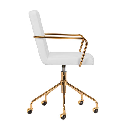 ActiveShop Kosmetikstuhl QS-OF211G gold creme-grau