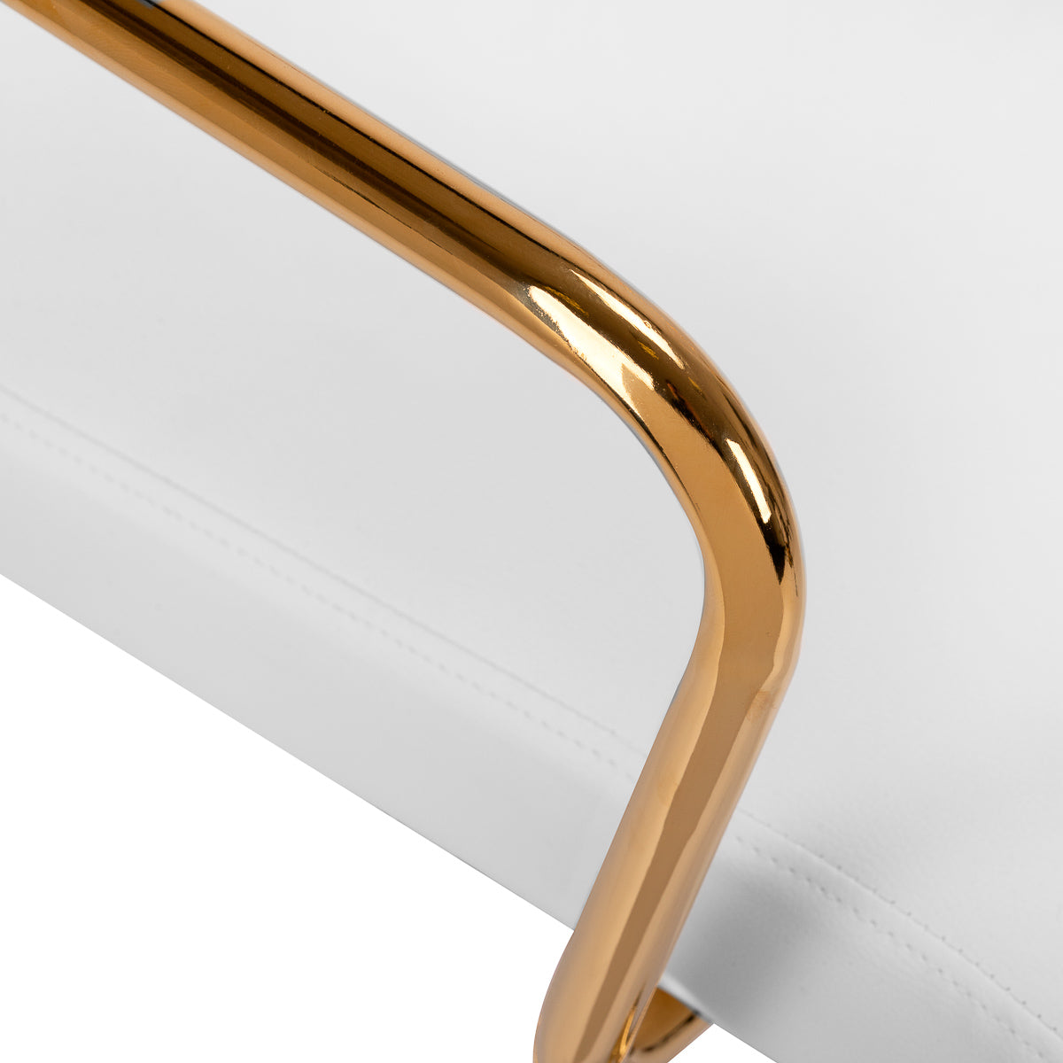 ActiveShop Kosmetikstuhl QS-OF211G gold creme-grau