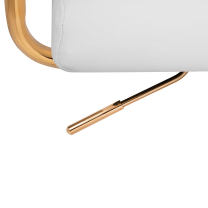 ActiveShop Kosmetikstuhl QS-OF211G gold creme-grau