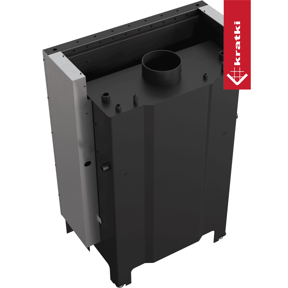 Kratki Wasserführender Kamineinsatz KRATKI MBO 15 kW Ø 200 mit Schiebetür