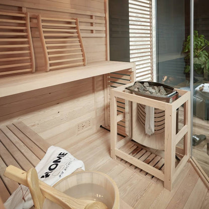 Home Deluxe Traditionelle Sauna SKYLINE BIG XL - 200 x 200 cm für 6 Personen