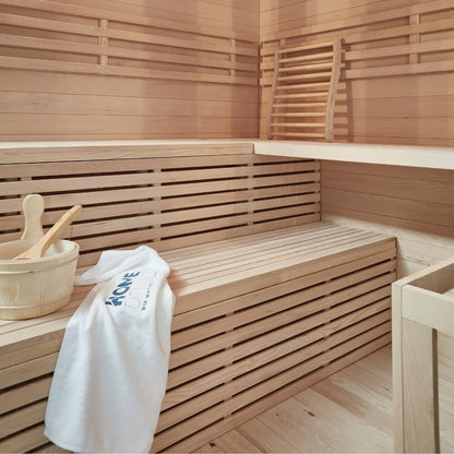 Home Deluxe Traditionelle Sauna SKYLINE BIG XL - 200 x 200 cm für 6 Personen