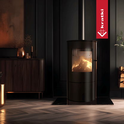 Kratki Kaminofen aus Stahl KRATKI ROLLO Ø 150 7 kW