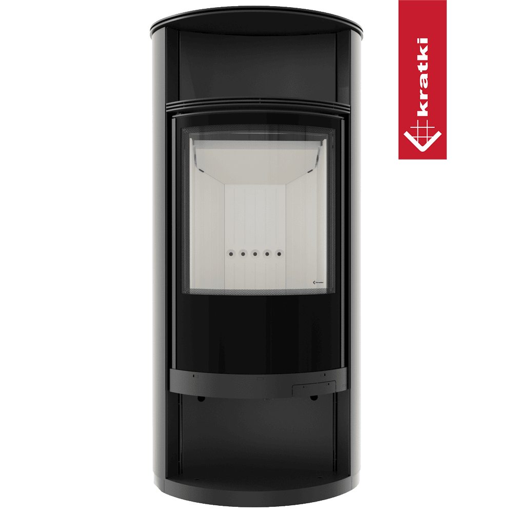 Kratki Kaminofen aus Stahl KRATKI RUNA Ø 150 8 kW
