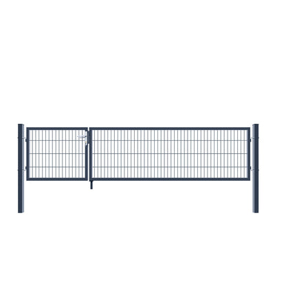 Home Deluxe Doppelflügel Gartentor ADITUS - 140 x 350 cm Grün