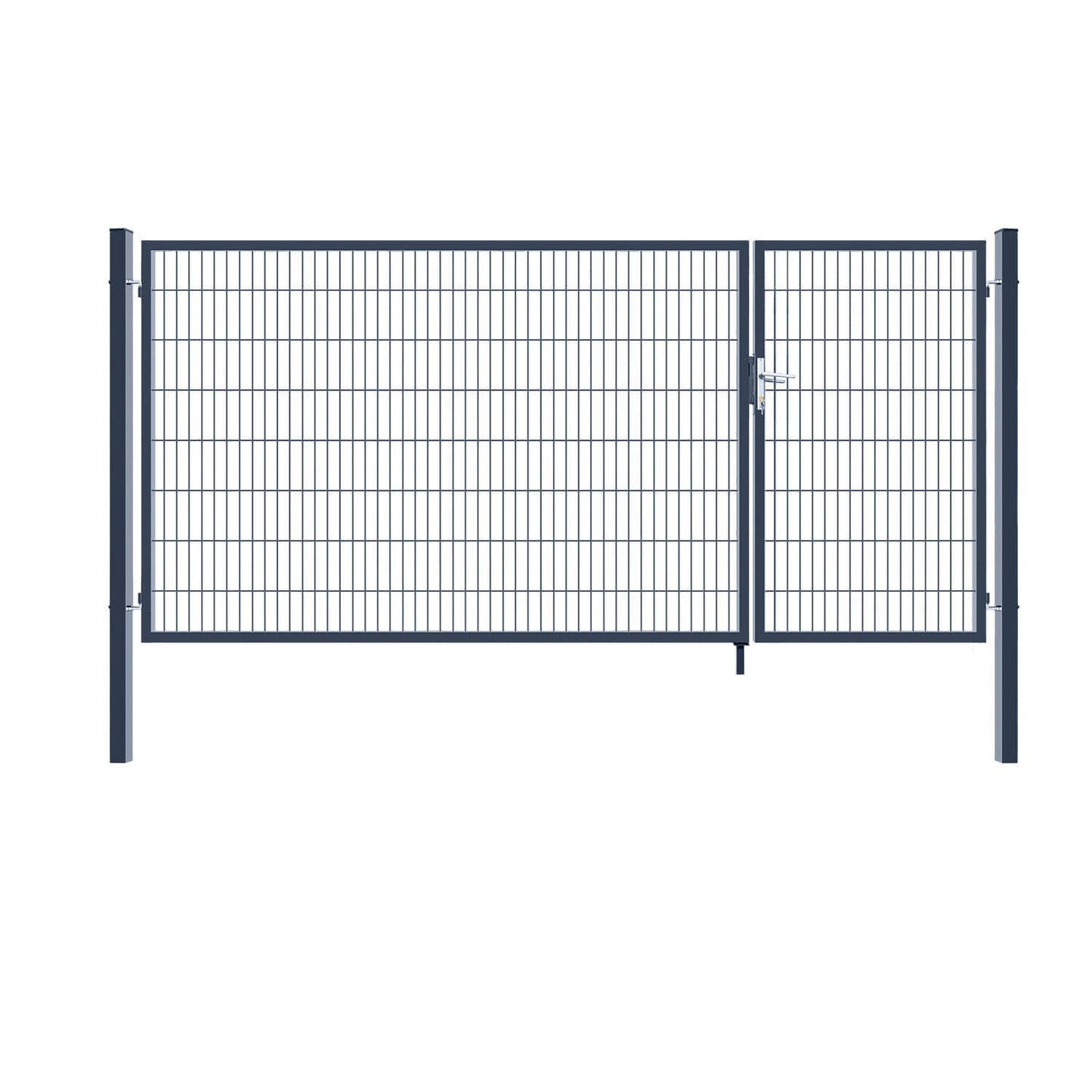 Home Deluxe Doppelflügel Gartentor ADITUS - 160 x 350 cm Anthrazit