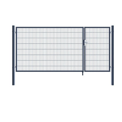 Home Deluxe Doppelflügel Gartentor ADITUS - 160 x 350 cm Anthrazit