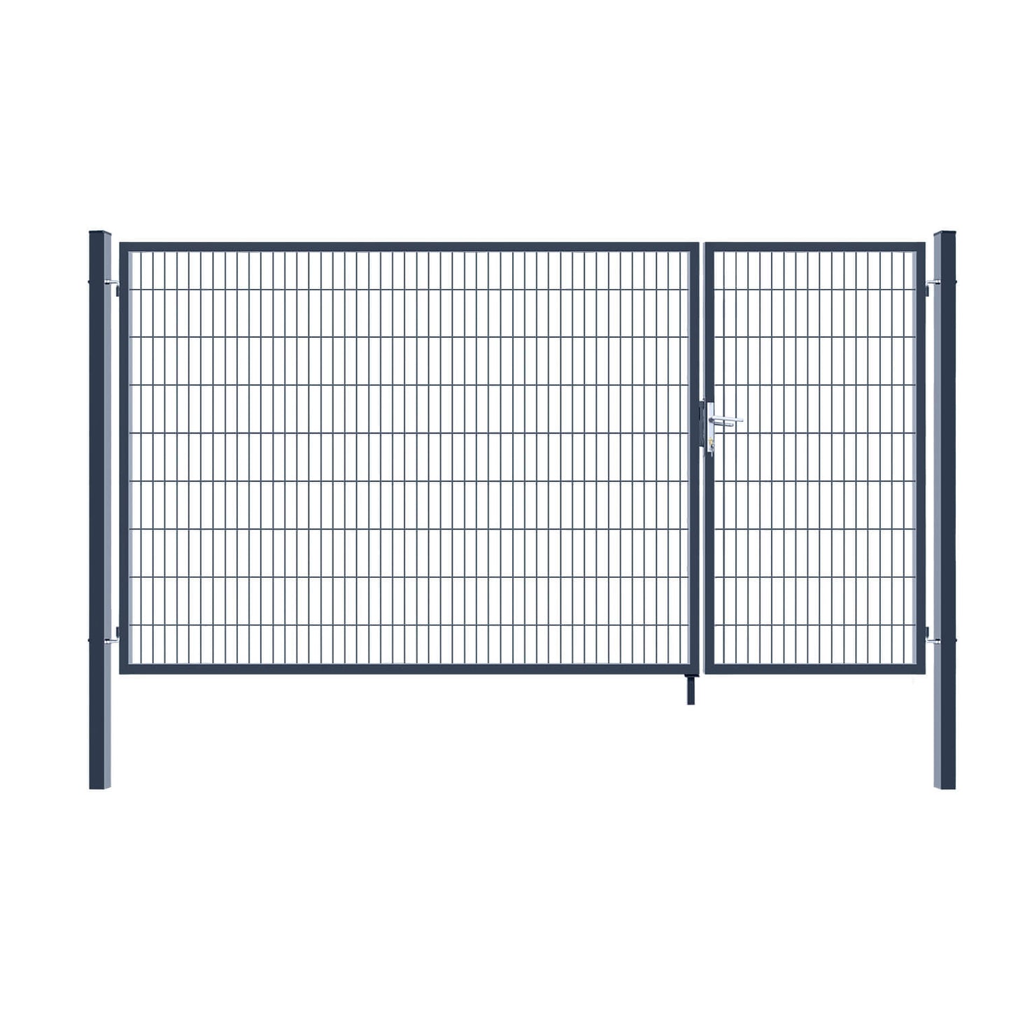 Home Deluxe Doppelflügel Gartentor ADITUS - 180 x 350 cm Anthrazit