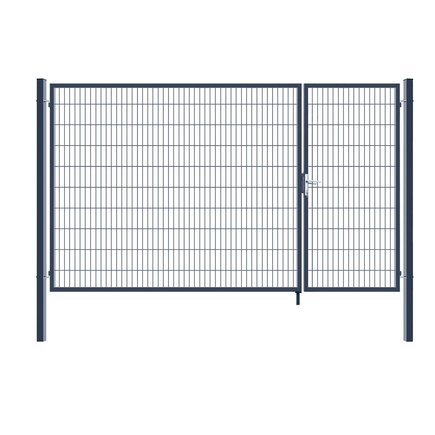 Home Deluxe Doppelflügel Gartentor ADITUS - 200 x 350 cm Anthrazit