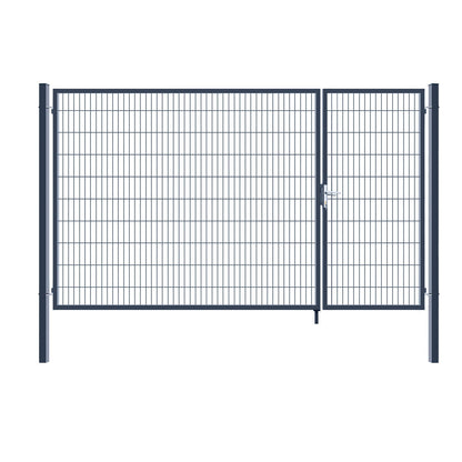 Home Deluxe Doppelflügel Gartentor ADITUS - 200 x 350 cm Anthrazit