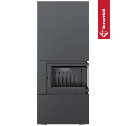Kratki Kamineinsatz Simple Box 8 kW Ø 200 Black
