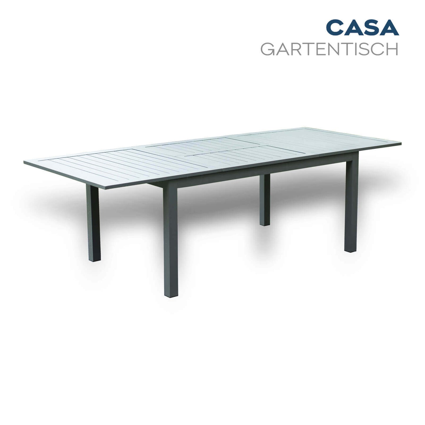 Home Deluxe Garten-Sitzgruppe ausziehbar CASA MADERA - 160/240 x 100 cm 10 Stühle
