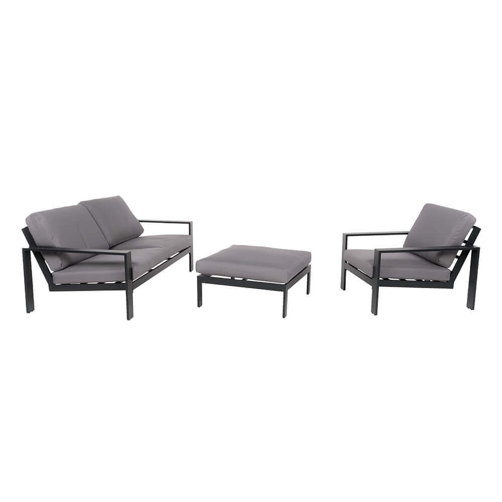 Home Deluxe Gartenlounge Aluminium RIO M - Anthrazit