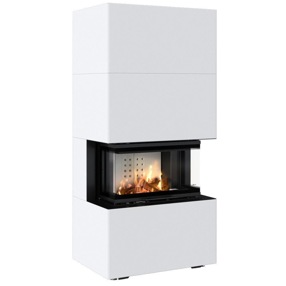 Kratki Kamineinsatz KRATKI NBC/EASY BOX 7 kW Ø 160 Bausatz Bianco