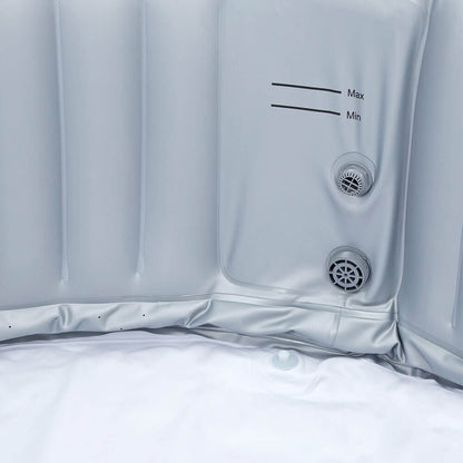 Home Deluxe Outdoor Whirlpool SPLASH inkl. Abdeckung - Ø208 cm 6 Personen Beton