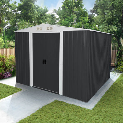 Home Deluxe Geräteschuppen aus verzinktem Stahl BOHIO XXL - 257 x 178 cm