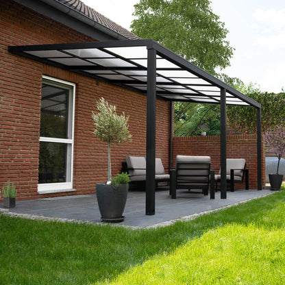 Home Deluxe Terrassenüberdachung SOLIS DELUXE - 390 x 295 x cm Grau