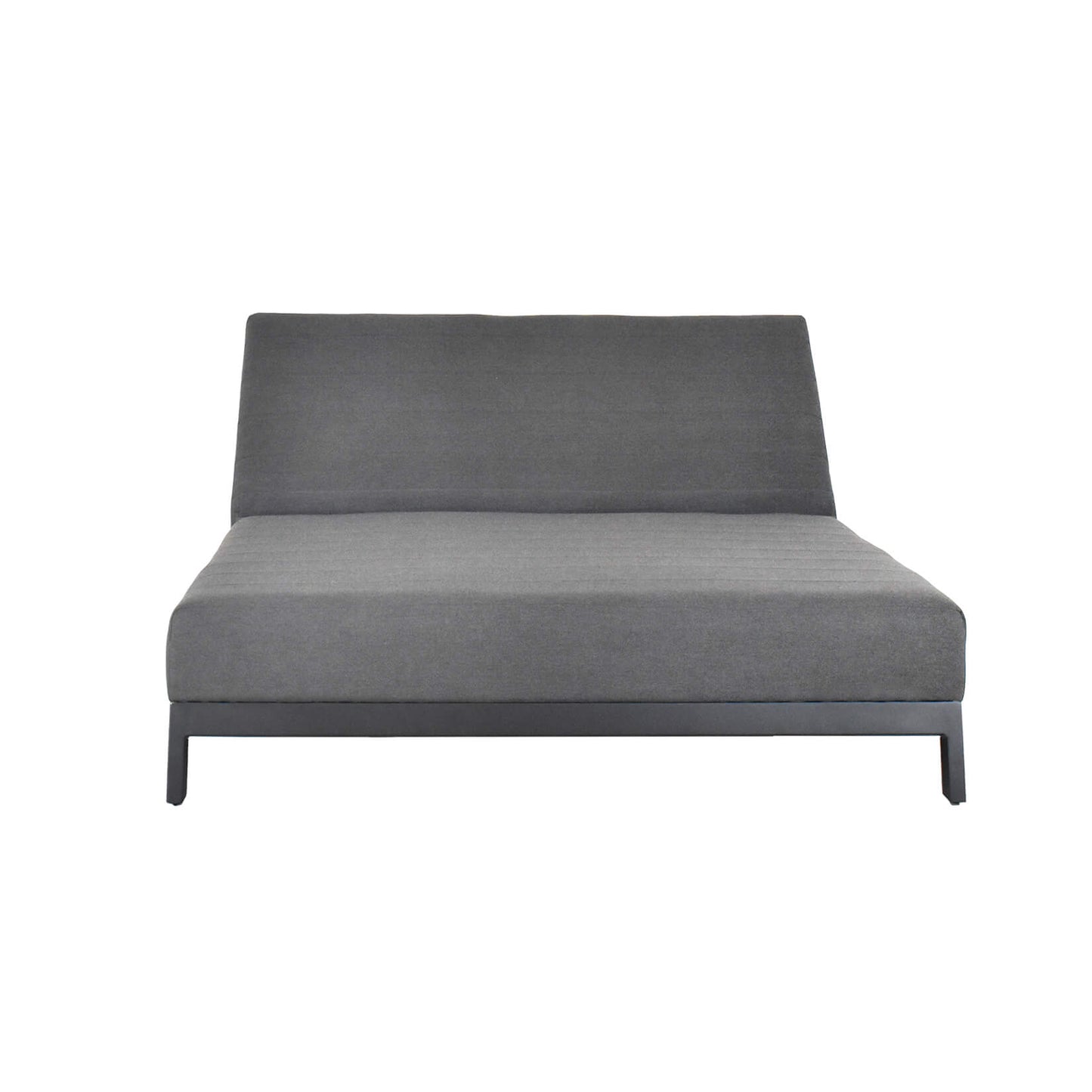 Home Deluxe Sonnenliege für 2 mit verstellbarer Rückenlehne VALENCIA - 203 x 144 cm Anthrazit