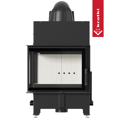 Kratki Kamineinsatz aus Stahl KRATKI FLOKI S links 8 kW Ø 160 mit Türfeder