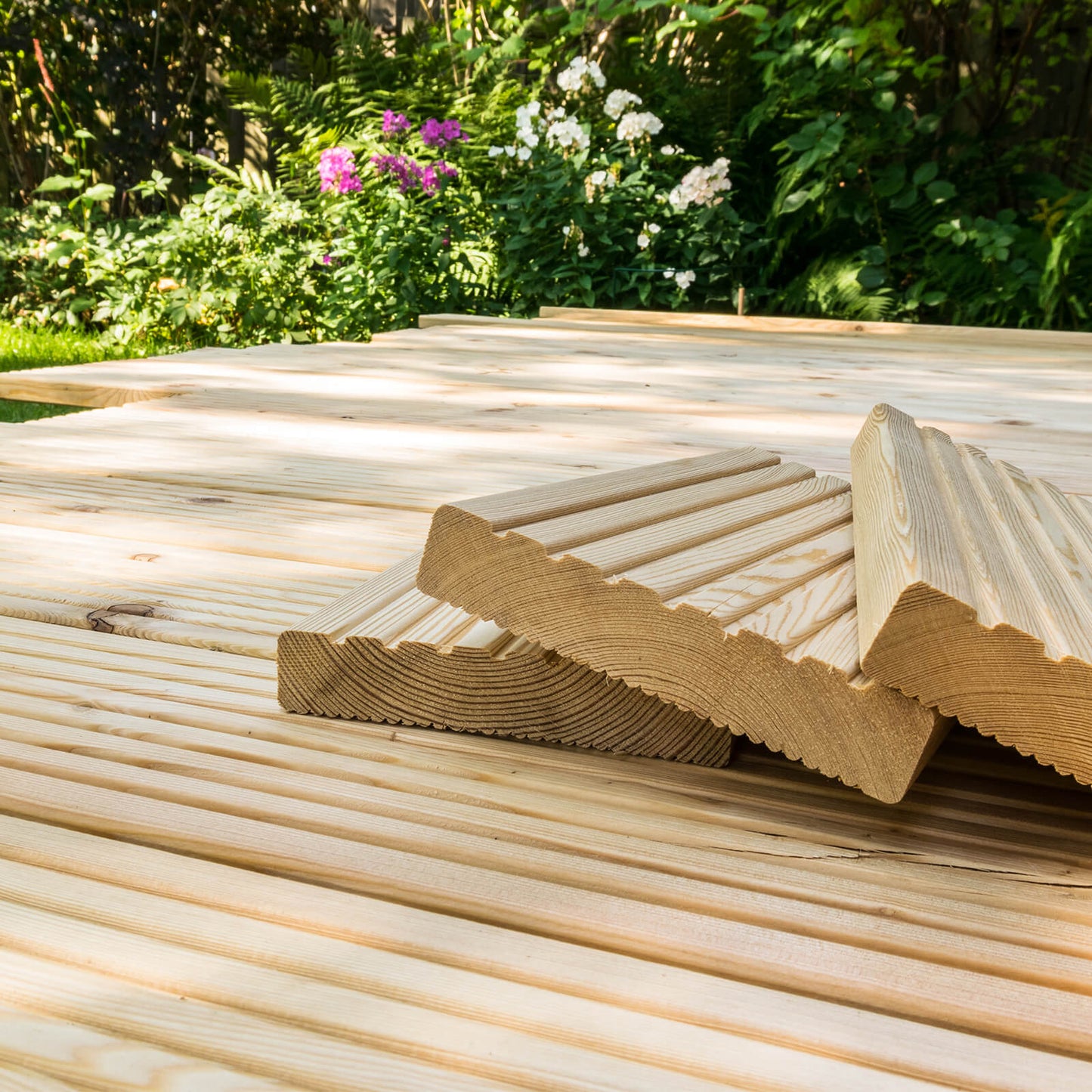Home Deluxe Terrassendielen Lärche Holz ARIS - 8m²