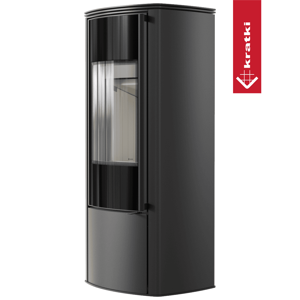 Kratki Freistehender Stahlofen KOZA KRATKI AB KRATKI ENYO R 5,5 kW Ø 100/150