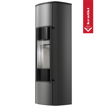 Kratki Freistehender Stahlofen KRATKI AB KRATKI ENYO R Hoch 5,5 kW Ø 100/150