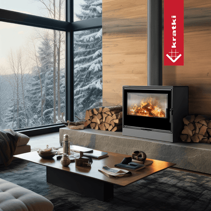 Kratki Kaminofen aus Stahl KRATKI KARI 80 Ø 180 12 kW