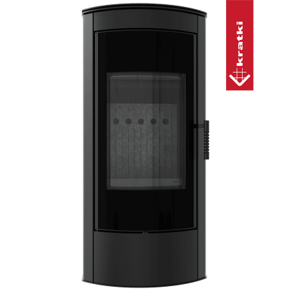 Kratki Kaminofen aus Stahl KRATKI TITAN Panorama Ø 150 11 kW