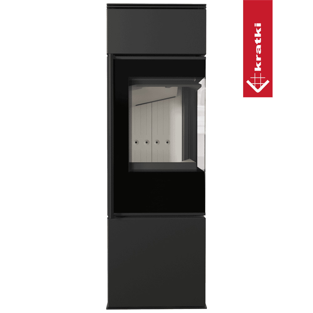 Kratki Kaminofen aus Stahl KRATKI REN/S rechts Ø 150 7 kW