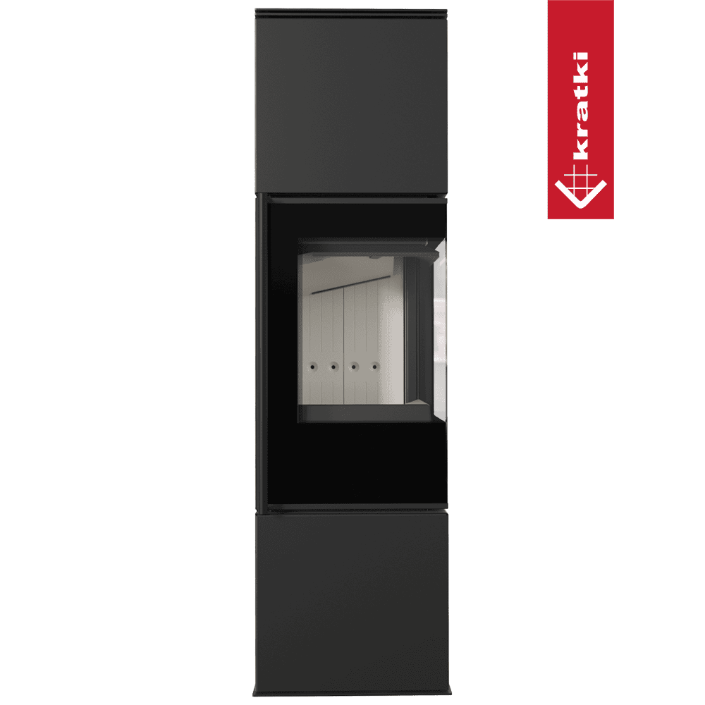 Kratki Kaminofen aus Stahl KRATKI REN/M rechts Ø 150 7 kW