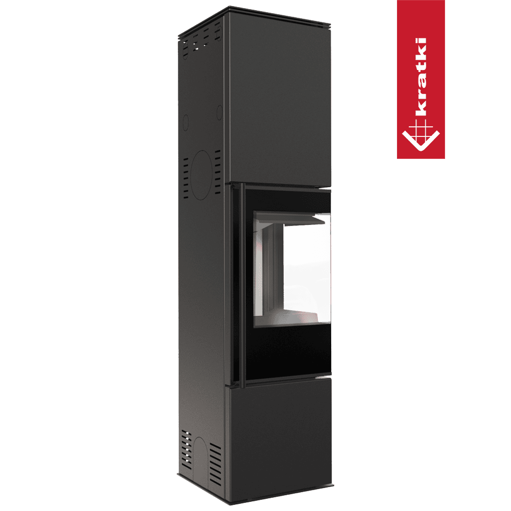 Kratki Kaminofen aus Stahl KRATKI REN/L rechts Ø 150 7 kW