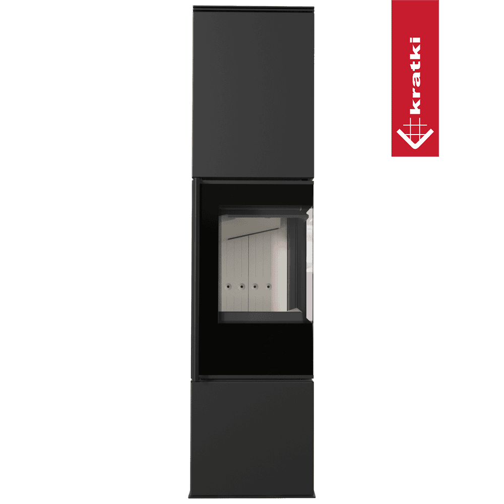 Kratki Kaminofen aus Stahl KRATKI REN/L rechts Ø 150 7 kW