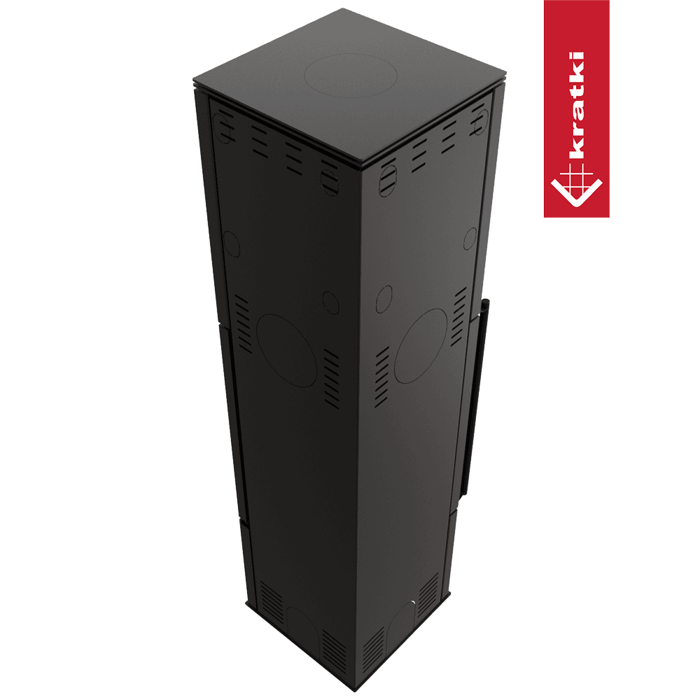 Kratki Kaminofen aus Stahl KRATKI REN/L rechts Ø 150 7 kW