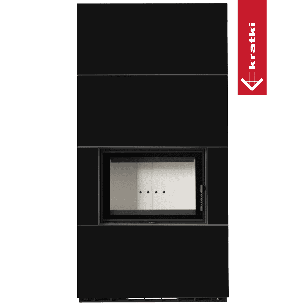 Kratki Kaminbausatz KRATKI FLOKI BOX 8 kW Ø 160 Quarzsinter NERO ASSOLUTO