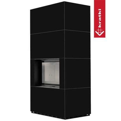 Kratki Kaminbausatz KRATKI FLOKI BOX 8 kW Ø 160 Quarzsinter NERO ASSOLUTO