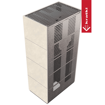 Kratki Kaminbausatz KRATKI FLOKI BOX 8 kW Ø 160 Quarzsinter FOKOS TALCO