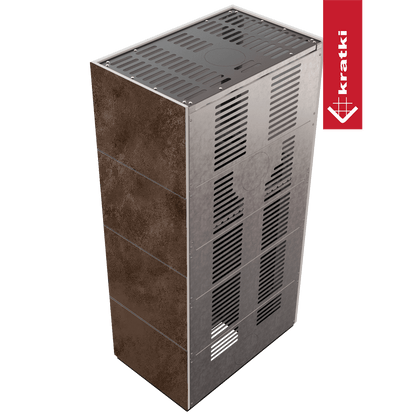 Kratki Kaminbausatz KRATKI FLOKI BOX 8 kW Ø 160 Quarzsinter OXIDE MORO