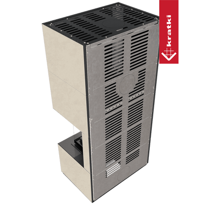 Kratki Kaminbausatz KRATKI FLOKI BOX rechts 8 kW Ø 160 Quarzsinter FOKOS SALE